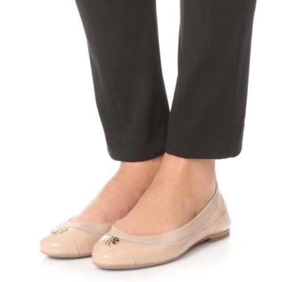 Tory Burch Ballet Flats Gold Tone Hardware Size 6.5 - Picture 10 of 10